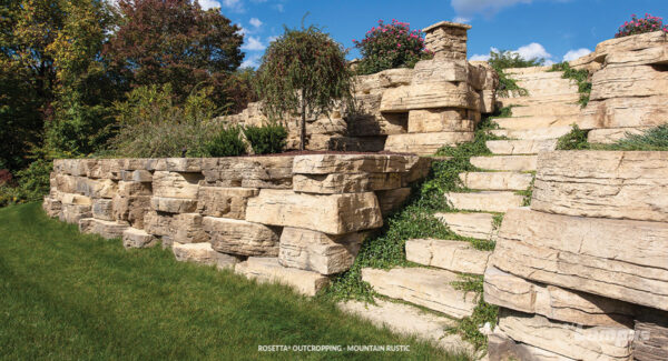 Rosetta Outcropping Wall - Mountain Rustic